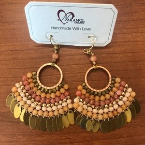 Handmade Nakamol Statement Earrings
